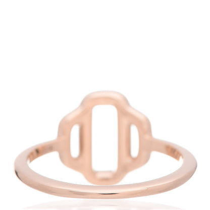 Hermes 18K Rose Gold Diamond Attelage Ring 50 5.25 4 of 8