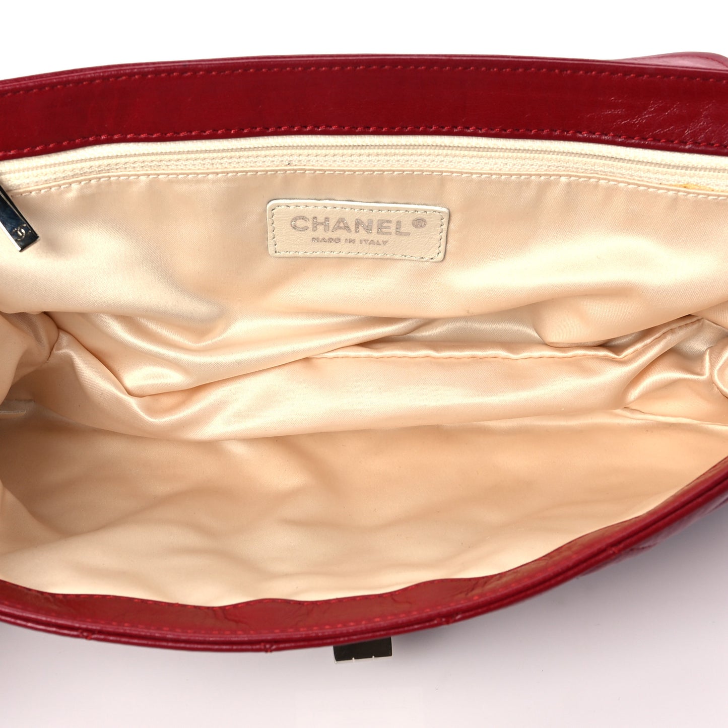 Lambskin East West Mademoiselle Flap Red