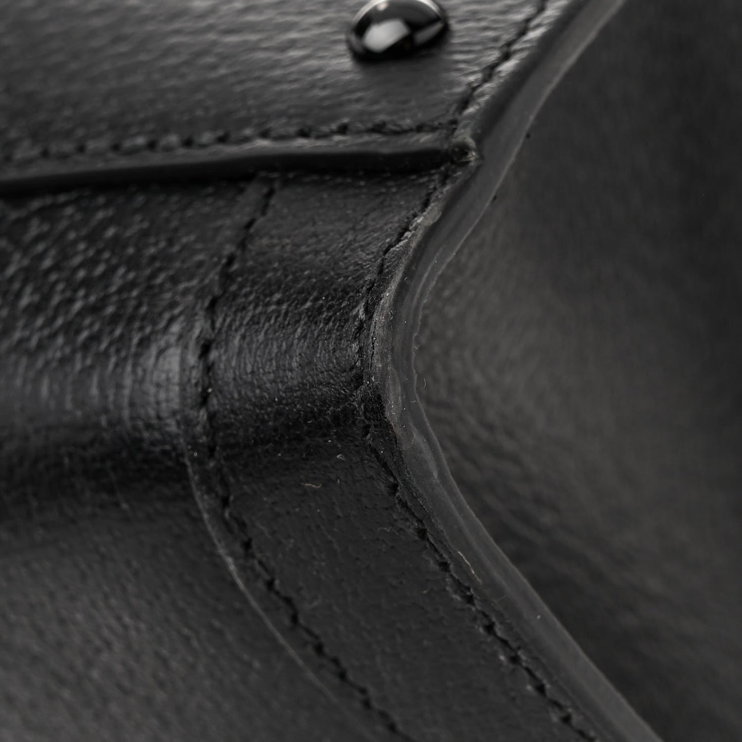 Textured Dollar Calfskin Web Monochrome Large Diana Tote Bag Black