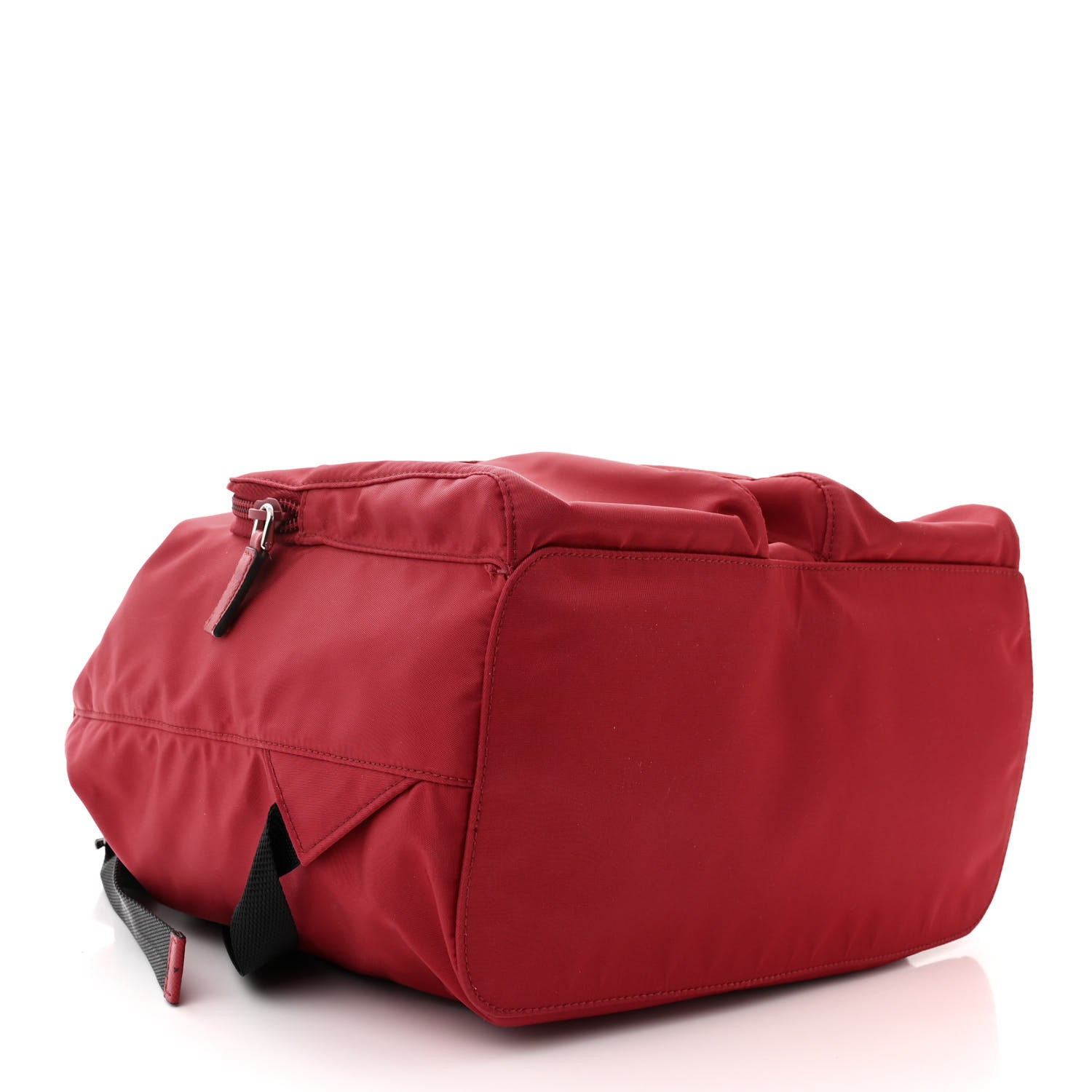 Prada Tessuto Nylon Saffiano Vela Medium Backpack Fuoco 4 of 10