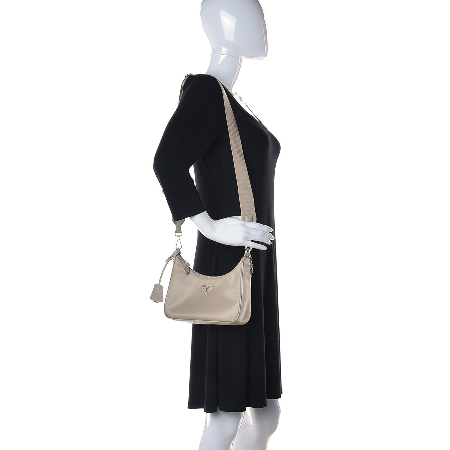 Re-Nylon Saffiano Re-Edition 2005 Shoulder Bag Deserto