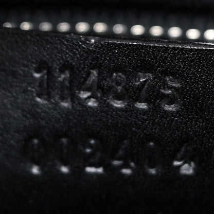 Gucci Calfskin Perforated GG Reins Hobo Black 7 of 18
