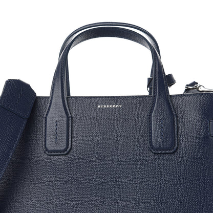 Burberry Derby Calfskin Vintage Check Medium Banner Tote Regency Blue 8 of 10