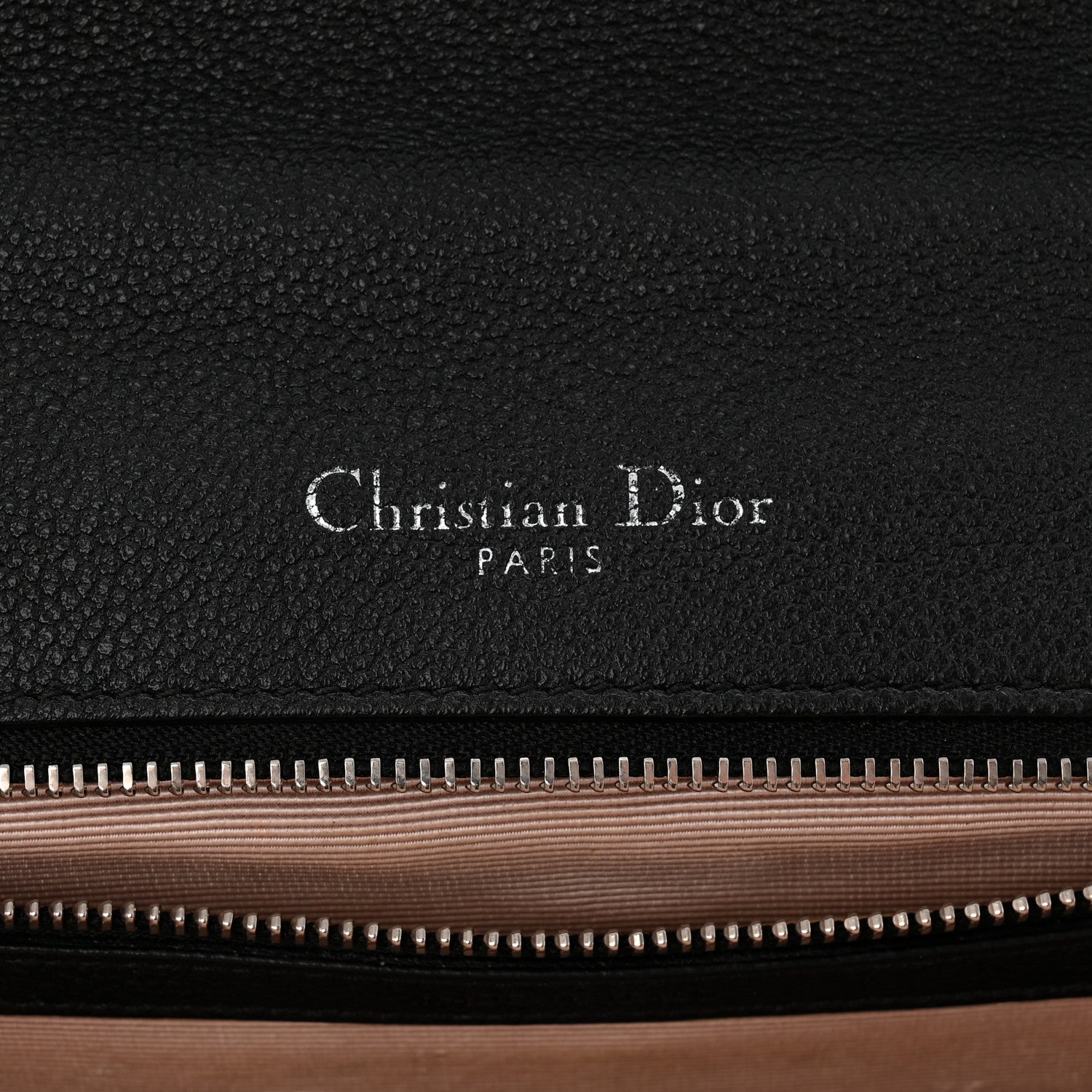 Christian Dior Grained Calfskin Medium Diorama Flap Bag Black 6 of 14