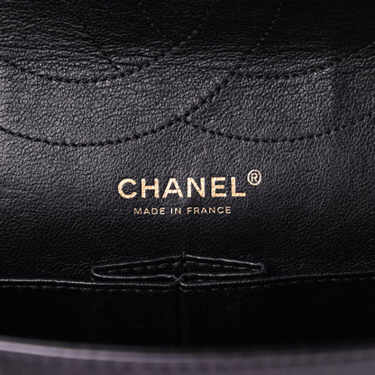 Chanel Metallic Aged Calfskin Quilted 2.55 Reissue 227 Flap Black 6 of 10