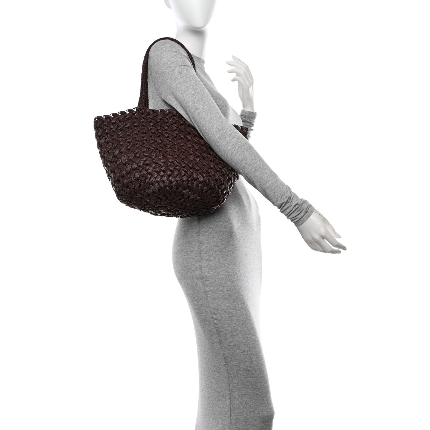 The Row Raffia Estelle Tote Bag Brown 1525664 – FASHIONPHILE