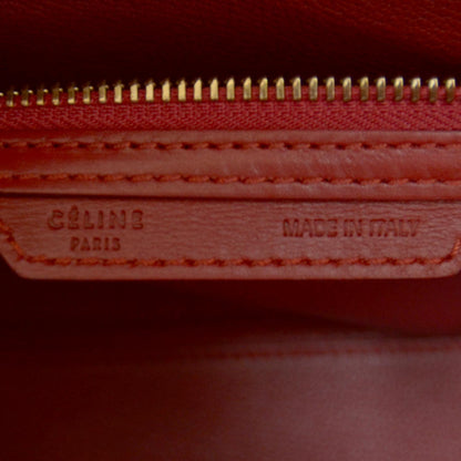 Celine Smooth Calfskin Mini Luggage Bag Red 5 of 7