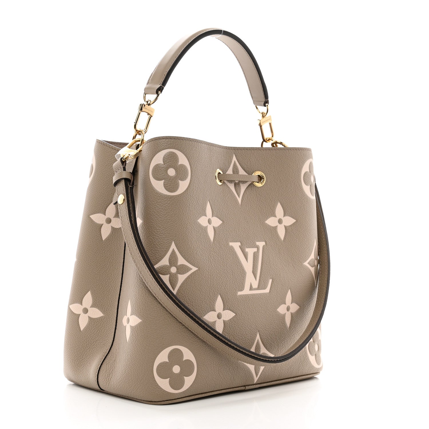 Louis Vuitton Empreinte Monogram Giant Neonoe MM Tourterelle Creme 3 of 9