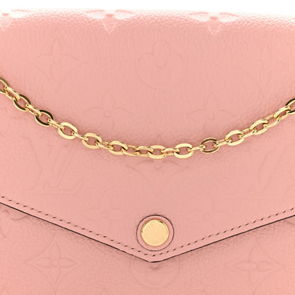 Louis Vuitton Empreinte Pochette Felicie Chain Wallet Rose Poudre 8 of 10