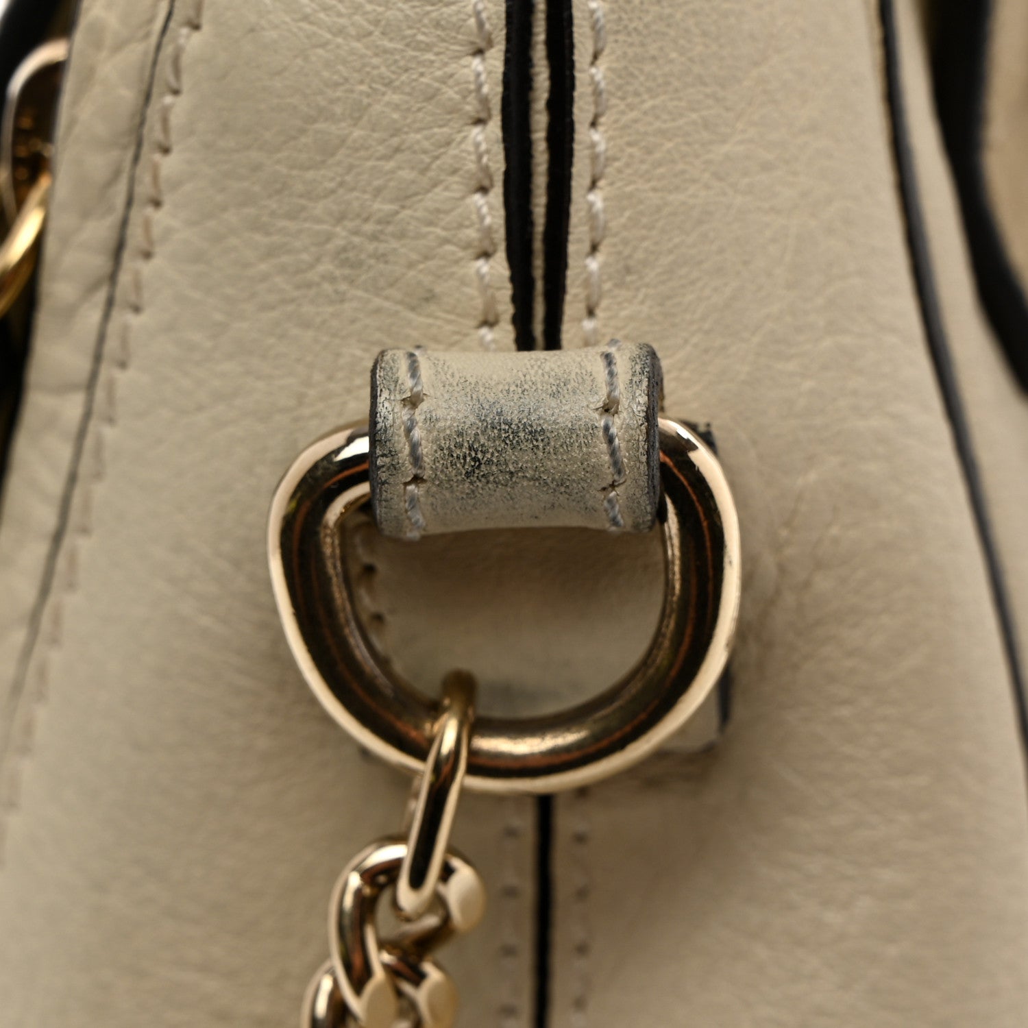 Chloe Suede Calfskin Mini Faye Backpack Off White 13 of 14