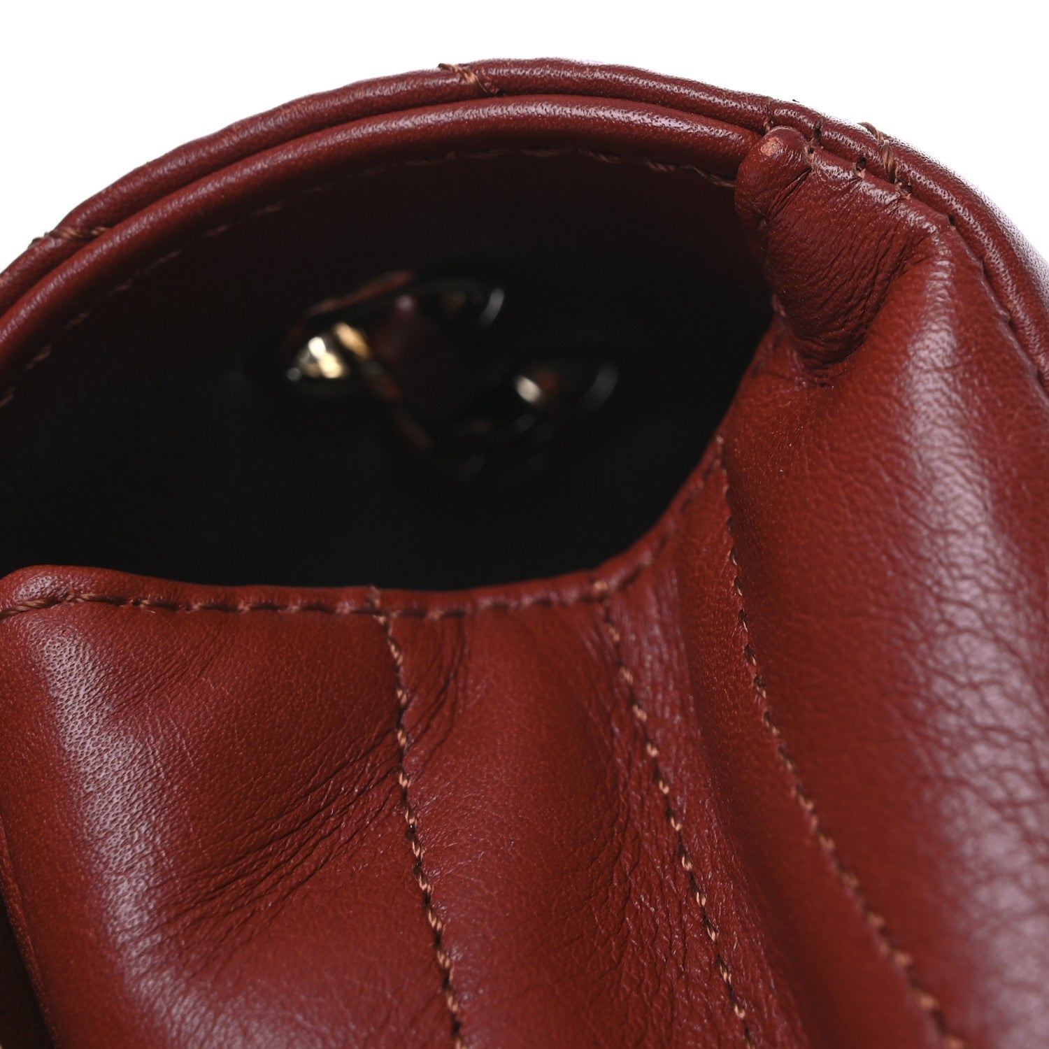 Chanel Calfskin Chevron Quilted Small Statement Flap Red 13 of 13