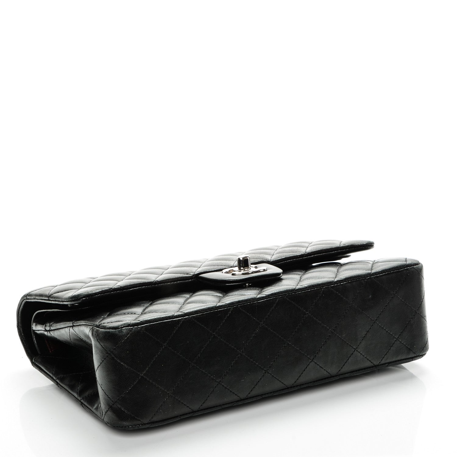 Chanel Lambskin Quilted Medium Double Flap Black 4 of 7