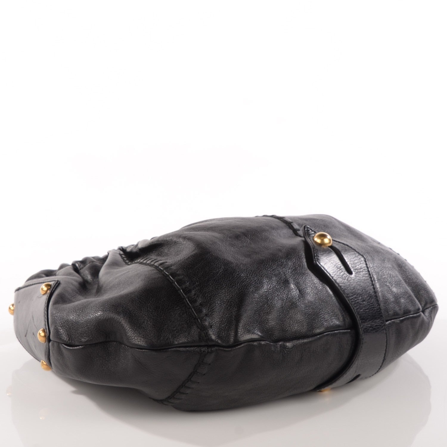 Saint Laurent Calfskin Vincennes Mombasa Hobo Black 4 of 8