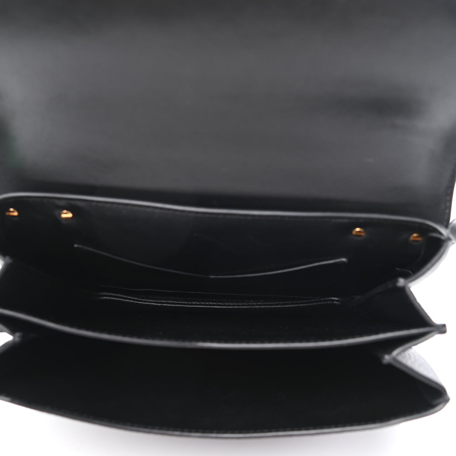 Bottega Veneta Calfskin Mount Envelope Bag Black 5 of 9