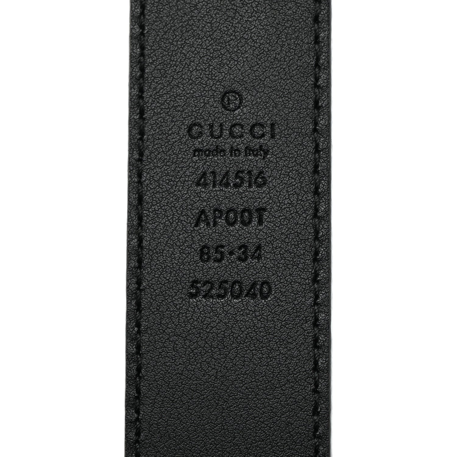 Gucci Calfskin Double G 30mm Belt 85 34 Black 5 of 6