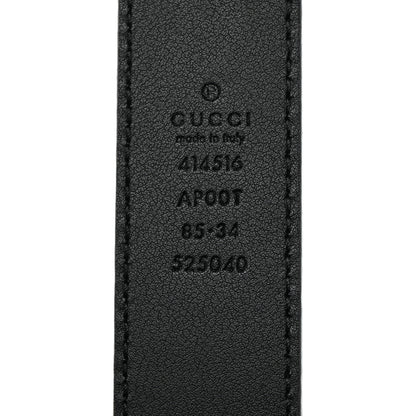 Gucci Calfskin Double G 30mm Belt 85 34 Black 5 of 6