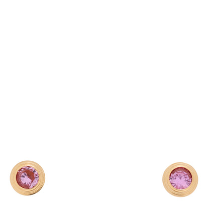 Cartier 18K Pink Gold Pink Sapphire D'Amour Earrings 1 of 5