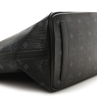 MCM Visetos Medium Liz Reversible Shopper Tote Black 9 of 17