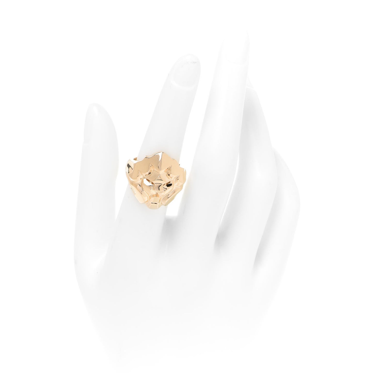 18K Yellow Gold Sous Le Signe Du Lion Ring 52 6