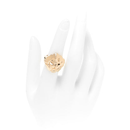 Chanel 18K Yellow Gold Sous Le Signe Du Lion Ring 52 6 2 of 4