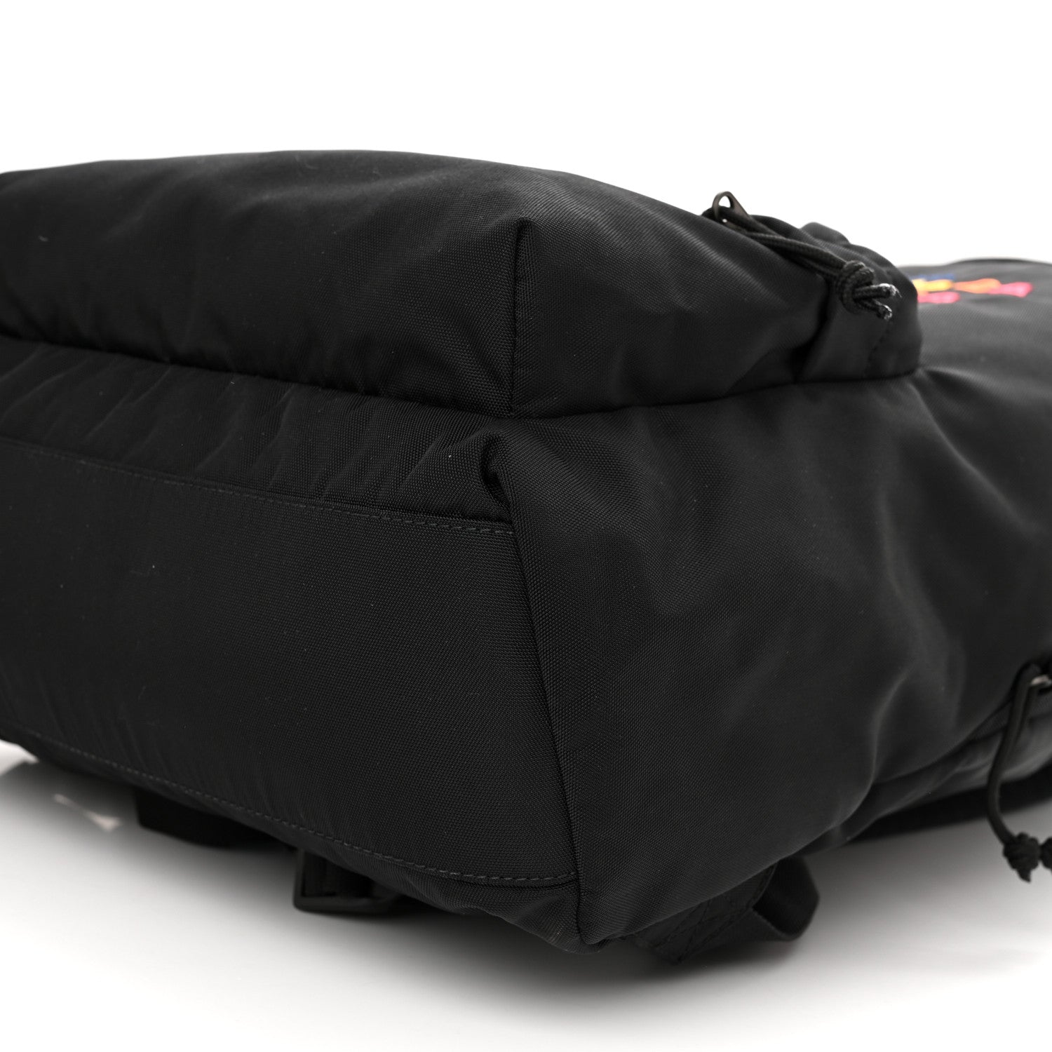 Balenciaga Nylon Milano Paris LA Embroidered Explorer Backpack Black 10 of 10