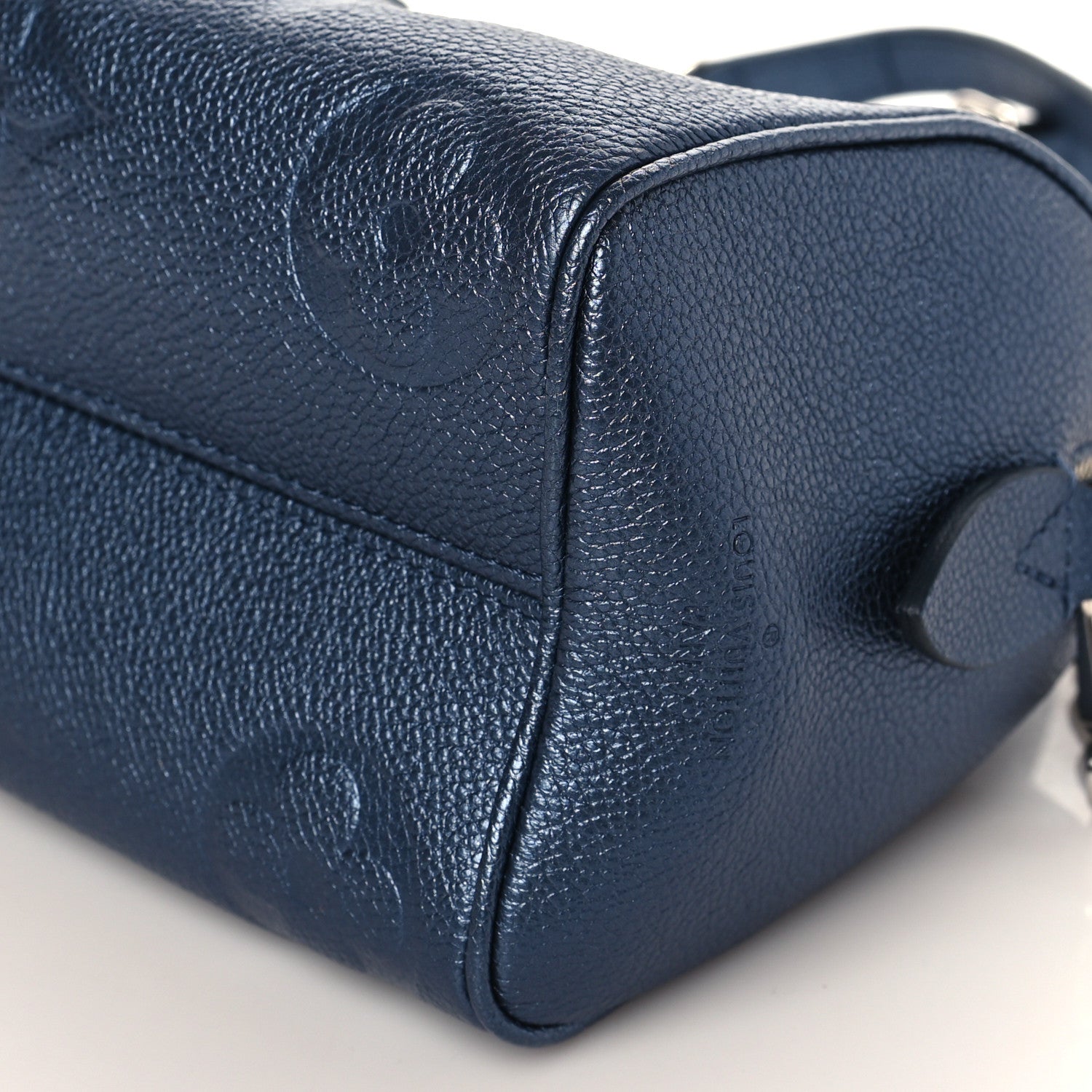 Louis Vuitton Metallic Empreinte Monogram Giant Speedy Bandouliere 20 Navy Nacre 8 of 8