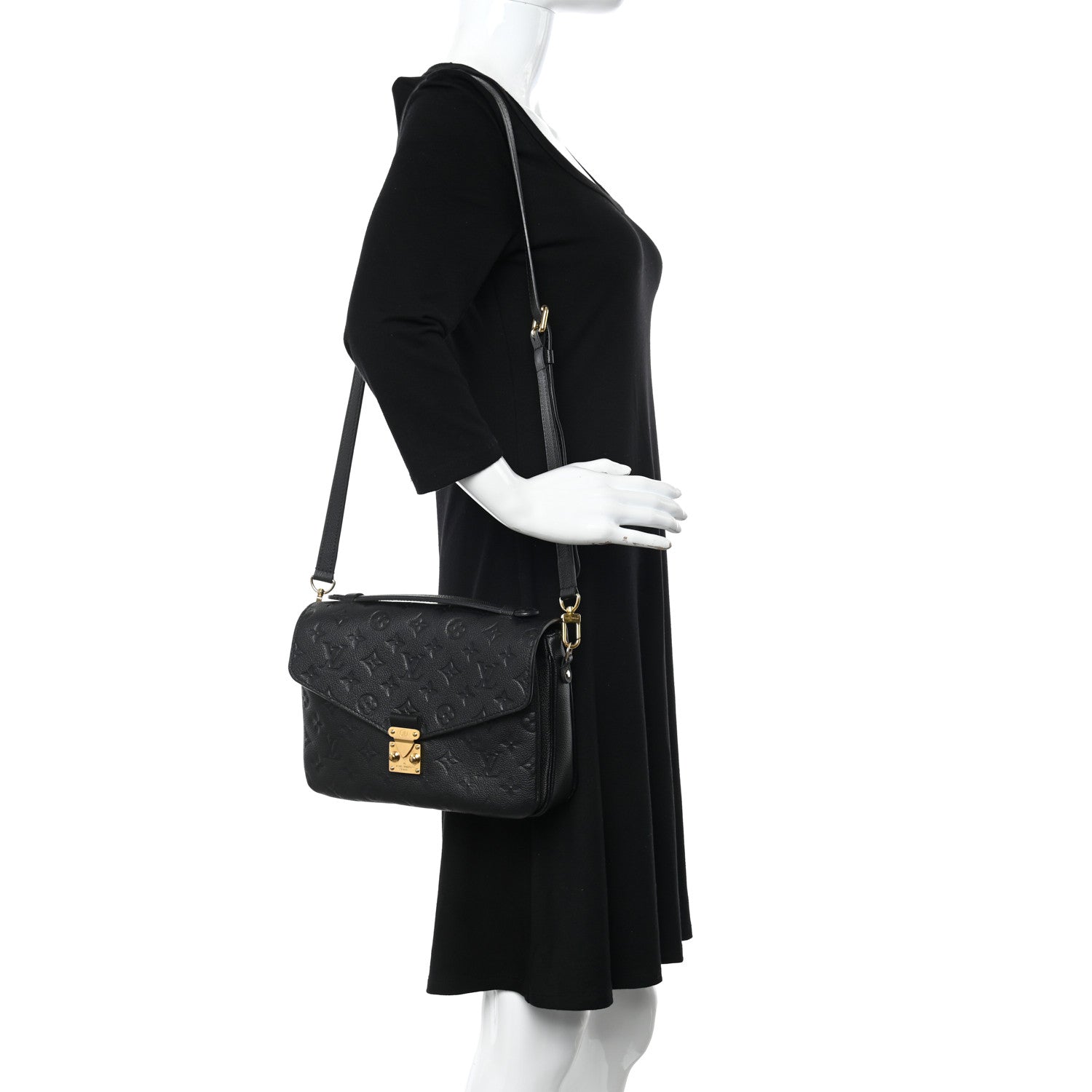 Louis Vuitton Empreinte Pochette Metis Black 2 of 13