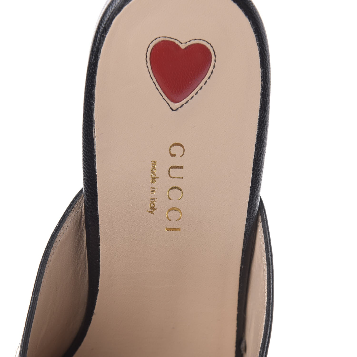 Gucci Goatskin Bee Star Embroidered Womens Princetown Slippers 38.5 Black 8 of 8