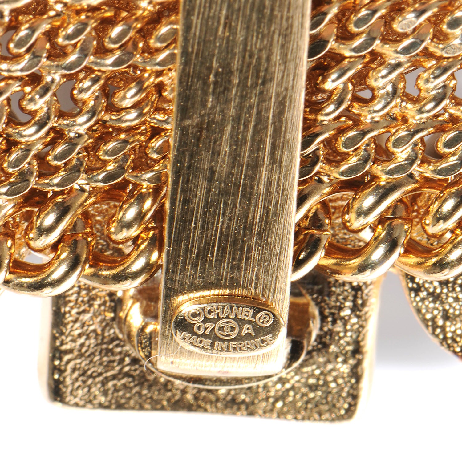 Chanel Beaded Gripoix Bracelet Black and Gold 5 of 5