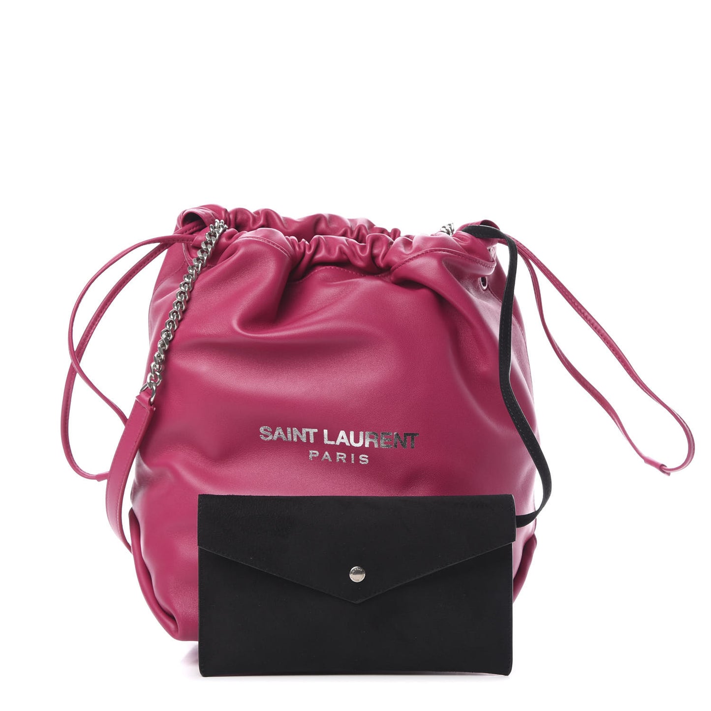 Lambskin Teddy Drawstring Bag Freesia