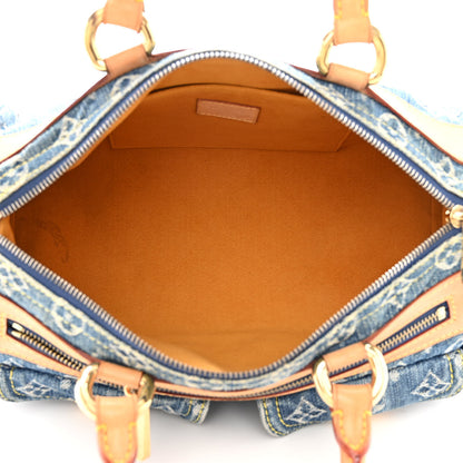 Louis Vuitton Monogram Denim Neo Speedy Blue 5 of 22
