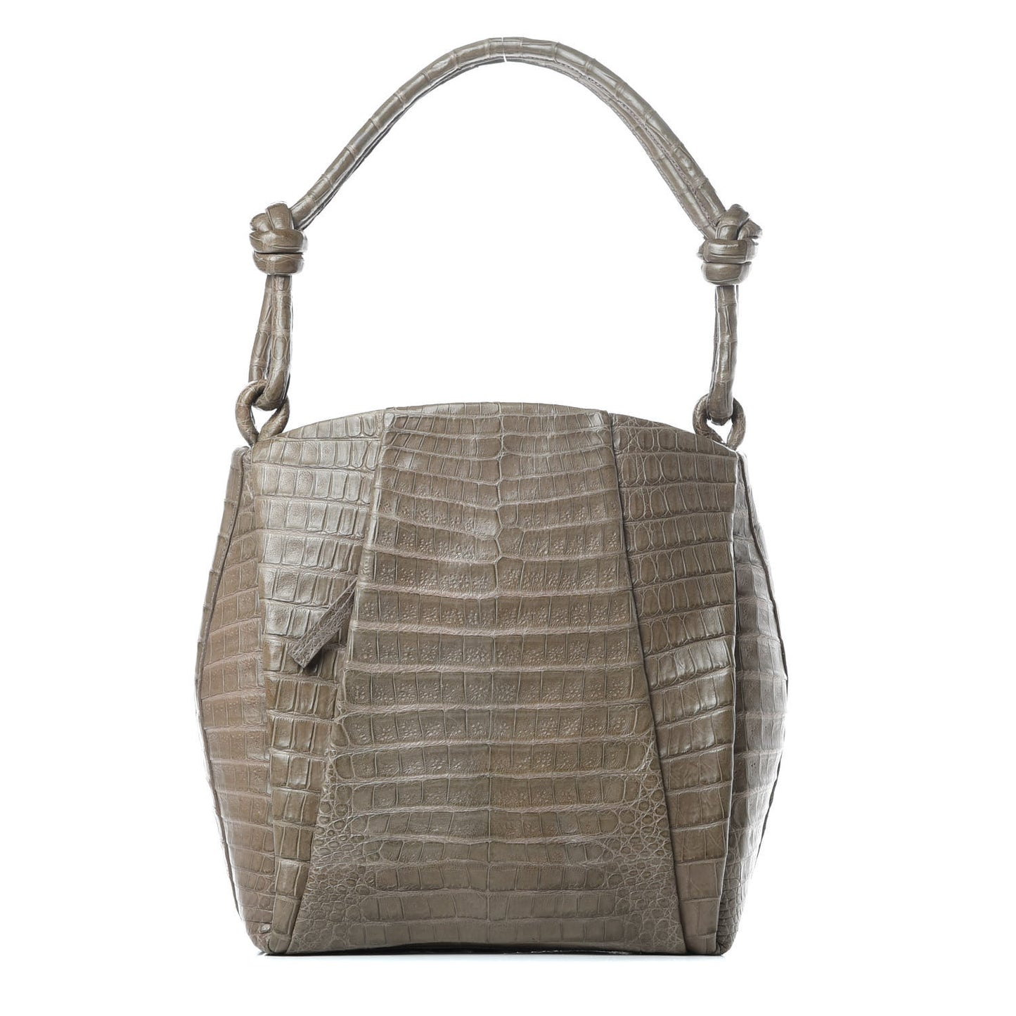 Crocodile Shoulder Bag Taupe