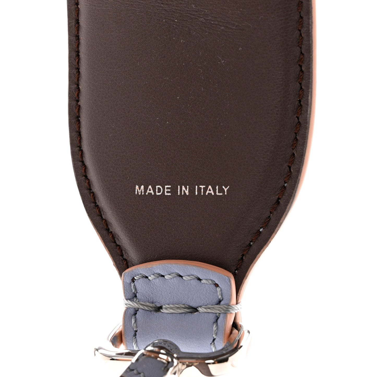 Vitello Century Plexiglass Bi-Color Studded Strap You Azzurro Sky Multicolor