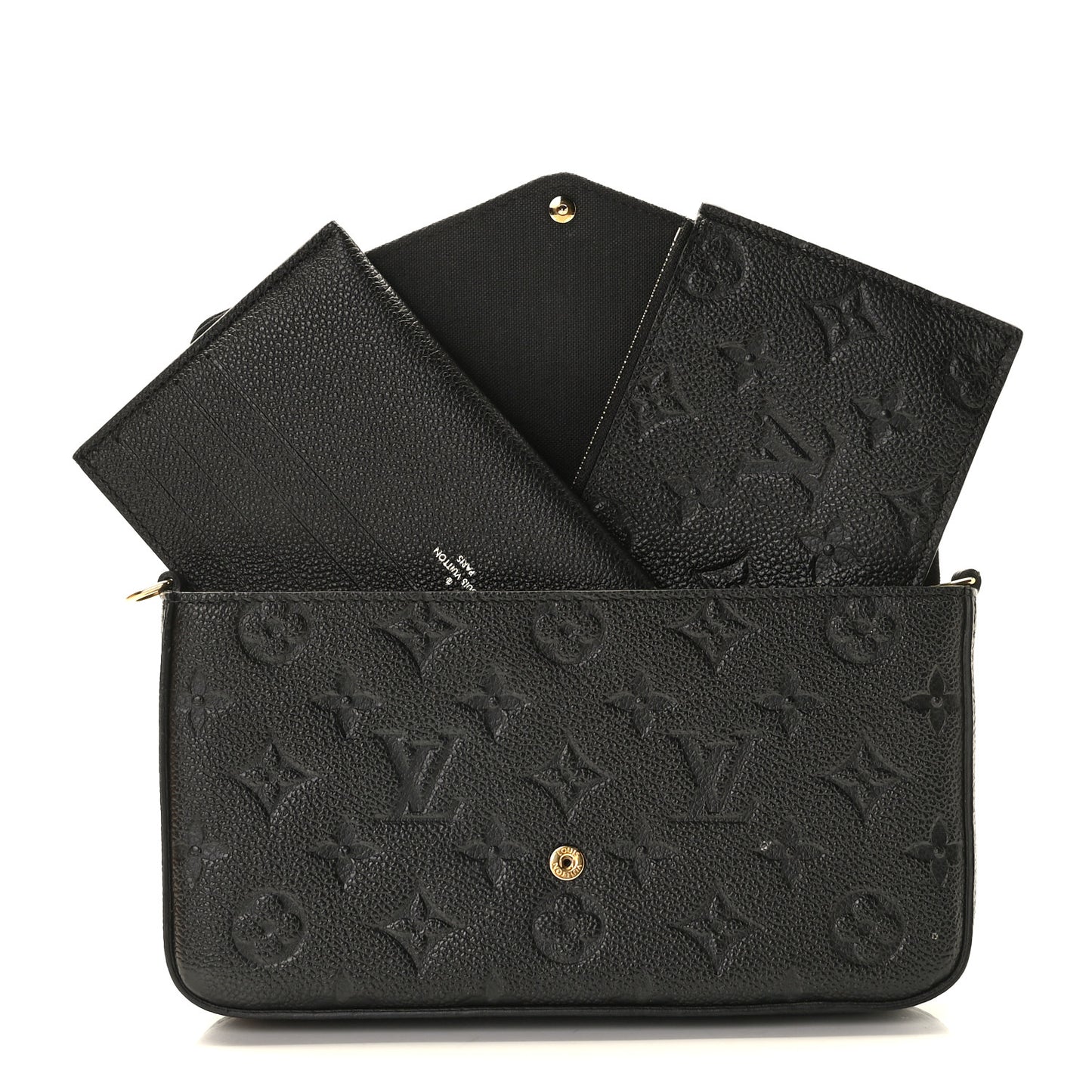 Empreinte Pochette Felicie Chain Wallet Black
