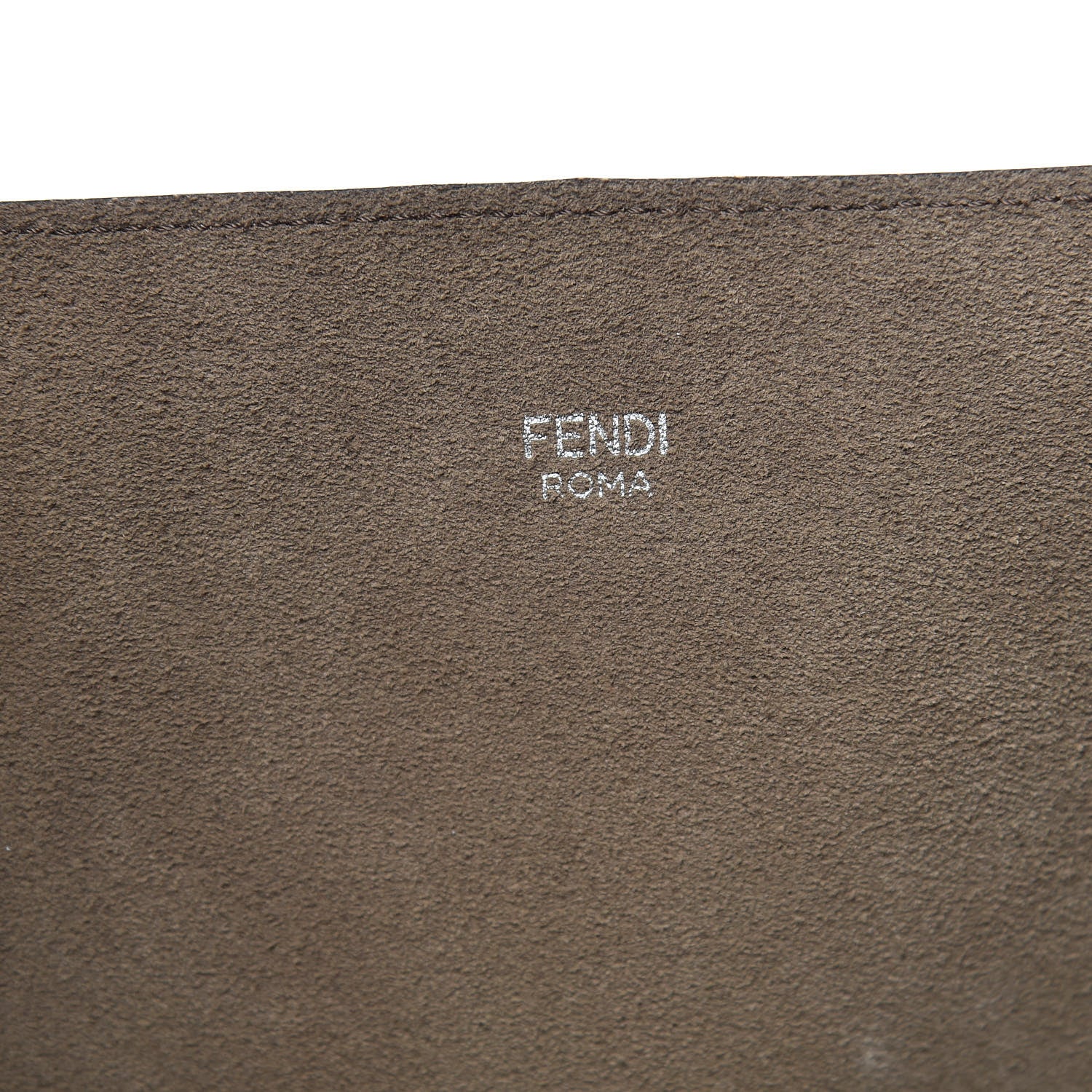Fendi Vitello Vienna Enamel F is Fendi Shopping Tote Miele Scuro Taupe 7 of 17