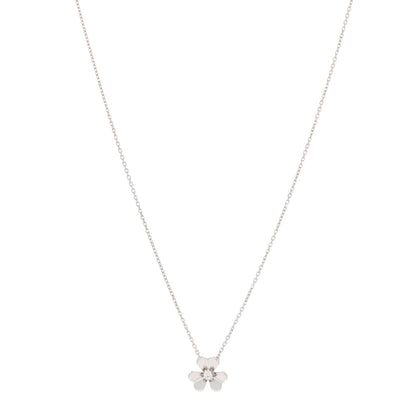 Van Cleef & Arpels 18K White Gold Diamond Mini Frivole Pendant Necklace 1 of 7