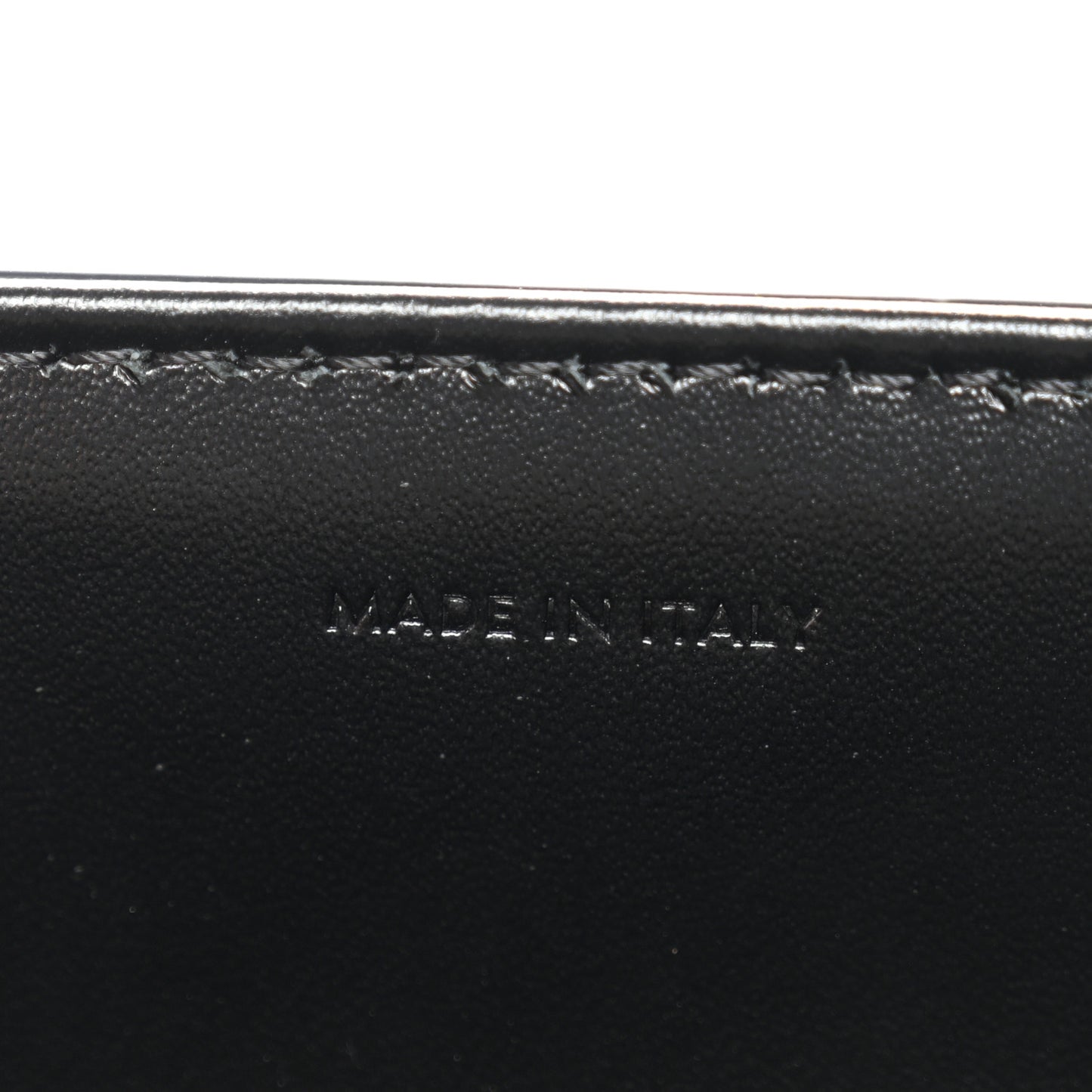 Satinated Calfskin Small 16 Top Handle Bag Black