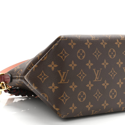 Louis Vuitton Monogram Beaubourg Hobo Mini Bordeaux Red Peach Safran Blue Jean Blue 9 of 10