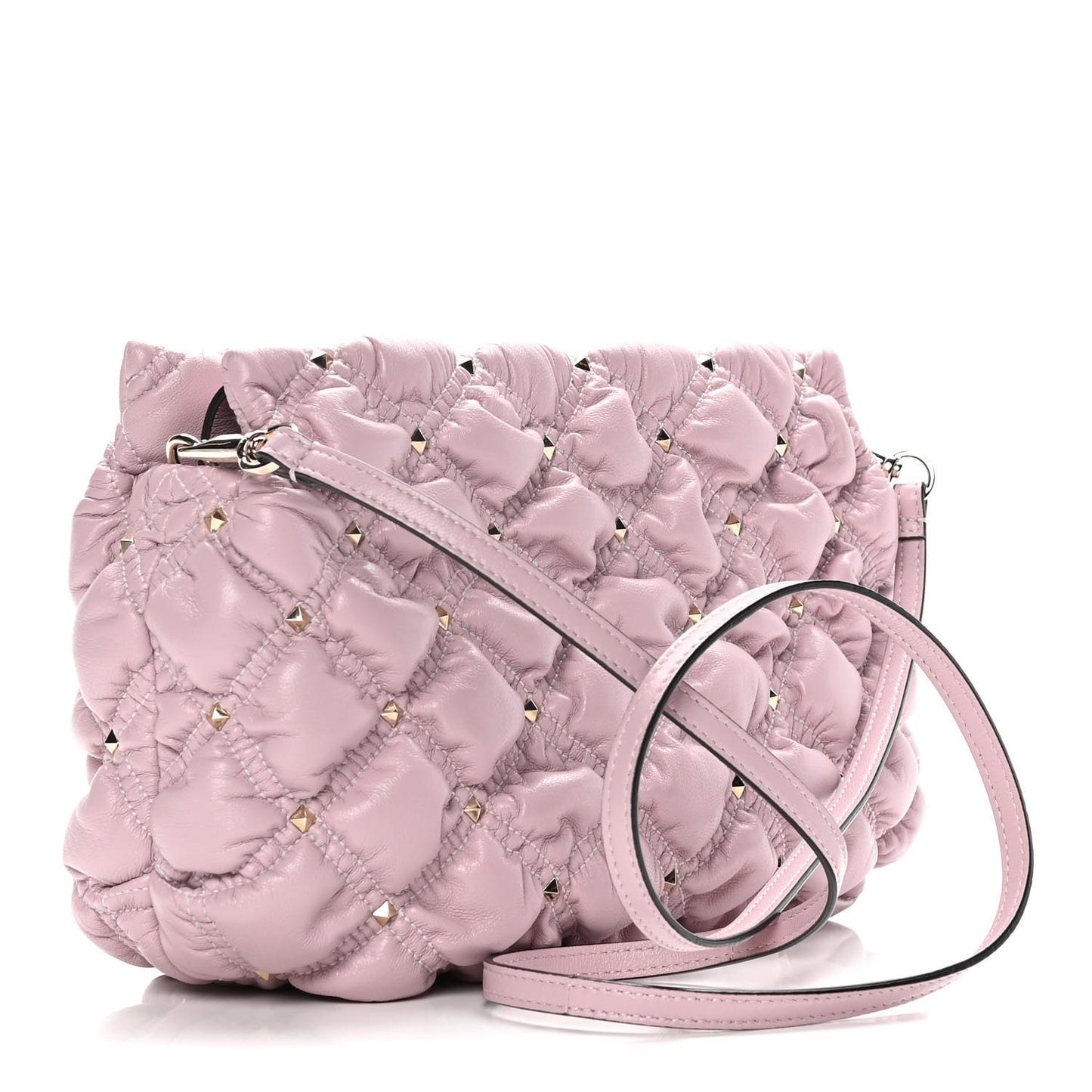 Nappa Spikeme Clutch Rose Quartz