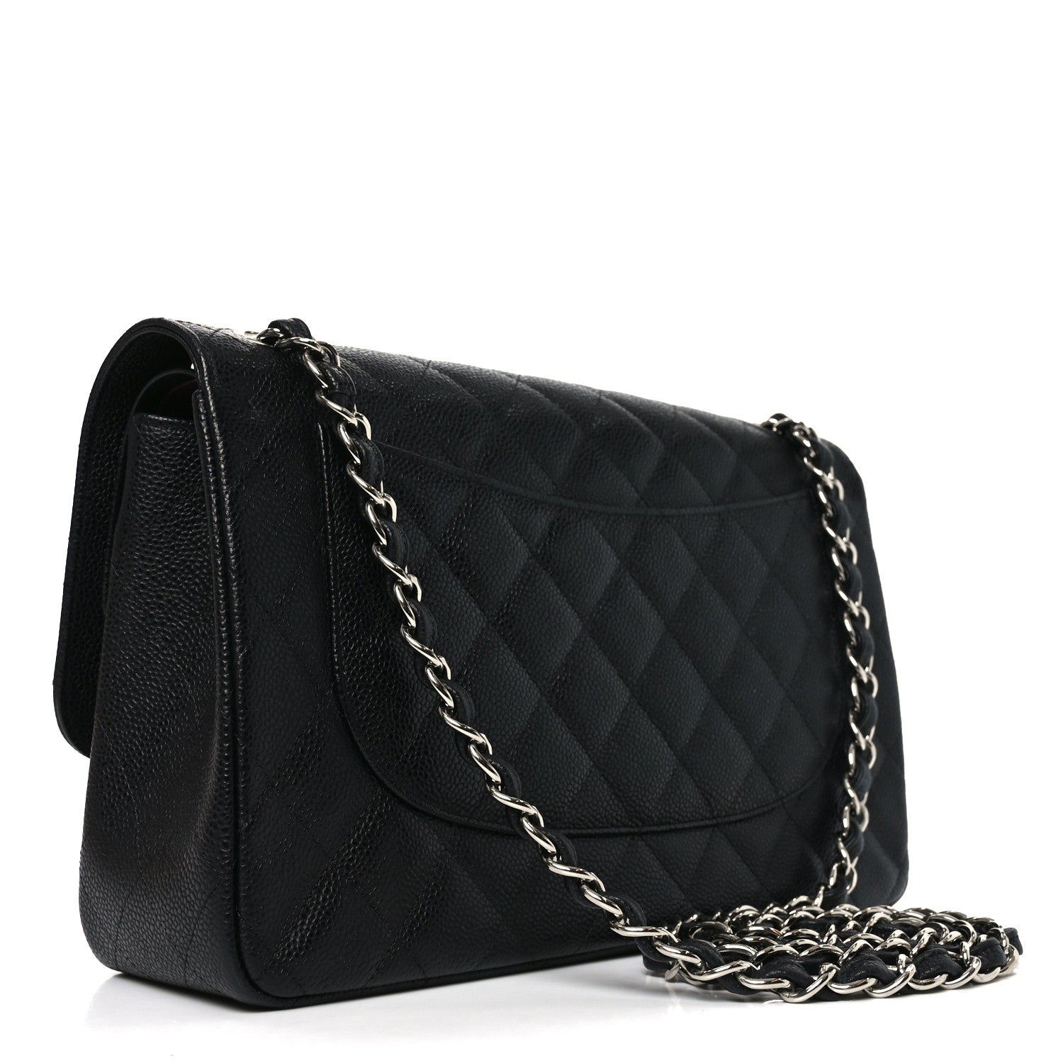 Chanel Caviar Quilted Jumbo Double Flap Black 3 of 11