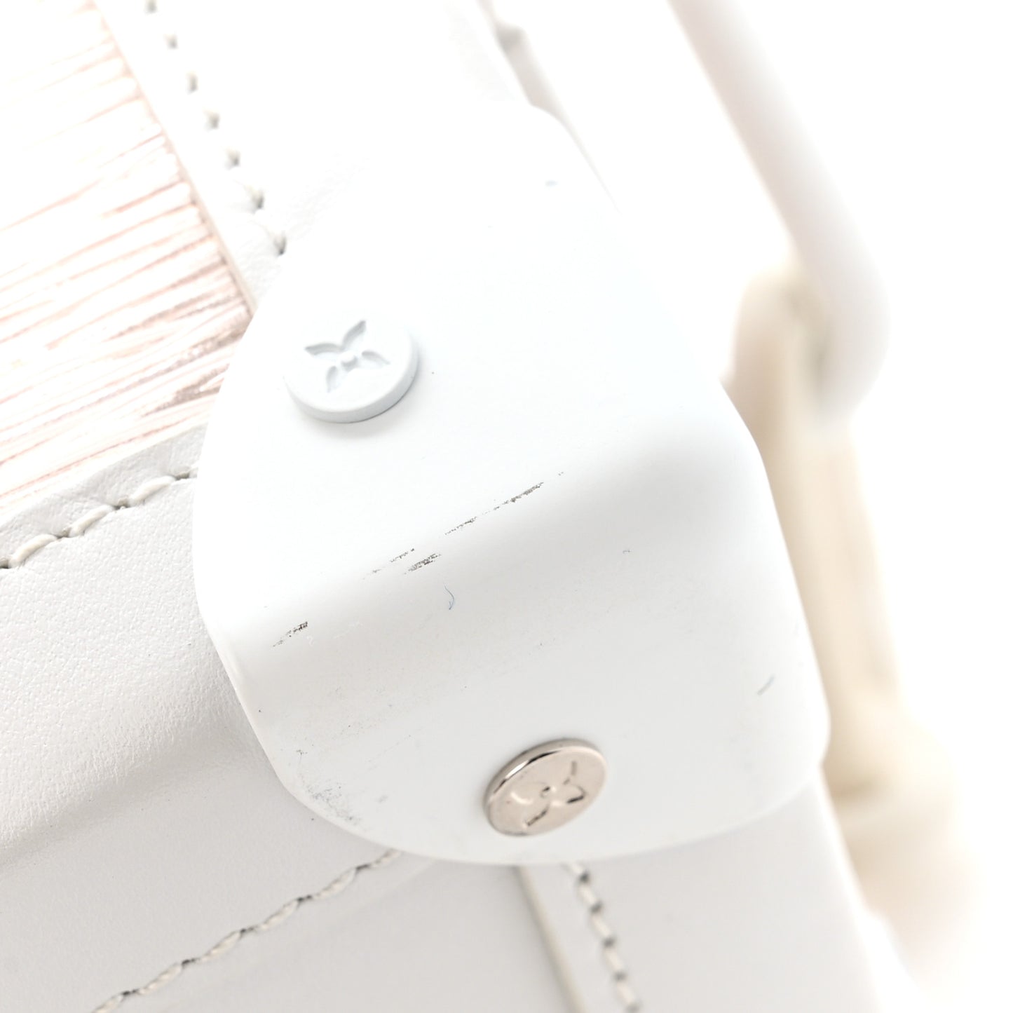 Calfskin PVC Epi Plage Soft Trunk Optic White