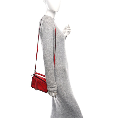 Loewe Calfskin Mini Puzzle Bag Pomodoro 2 of 14