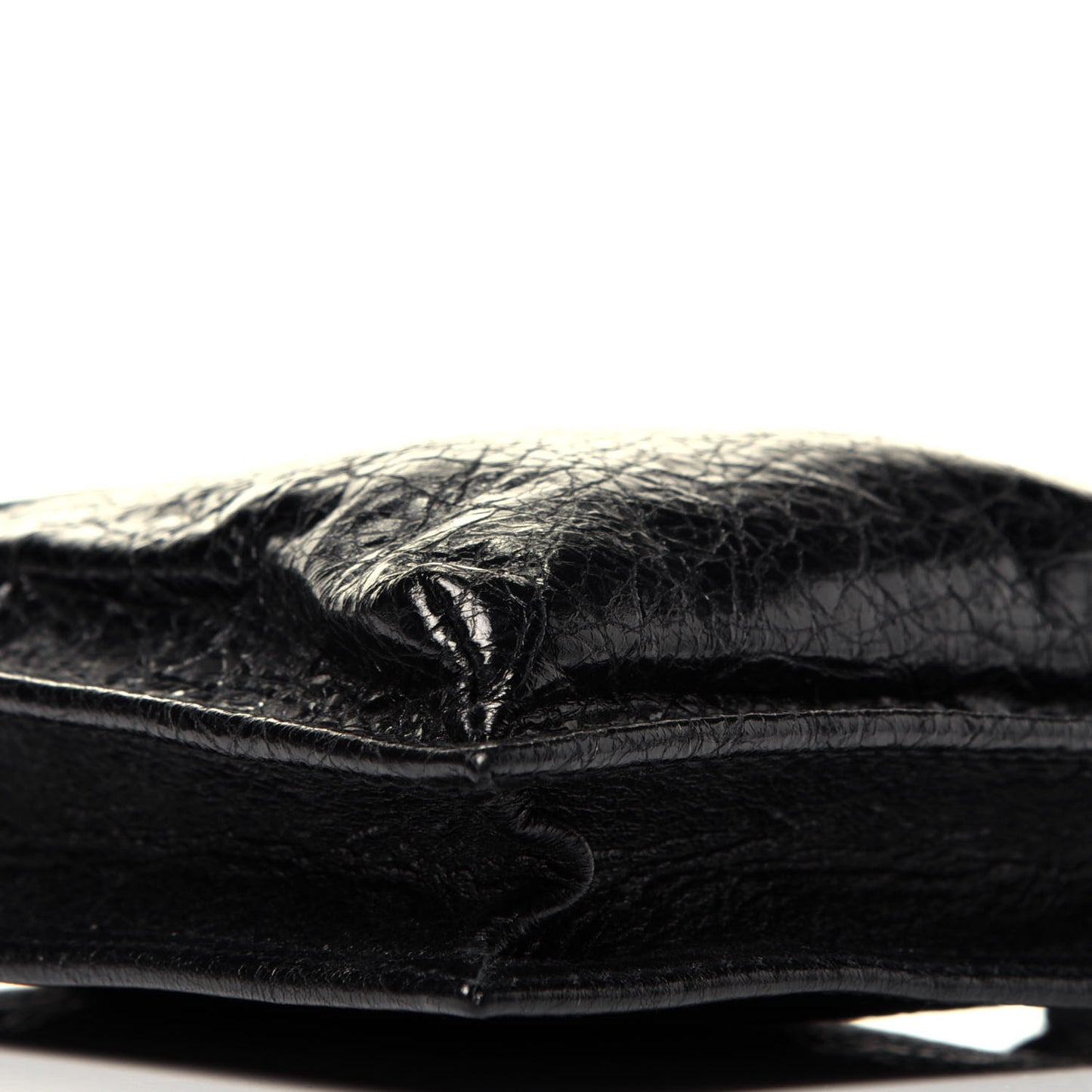 Agneau Arena Small Explorer Crossbody Pouch Black