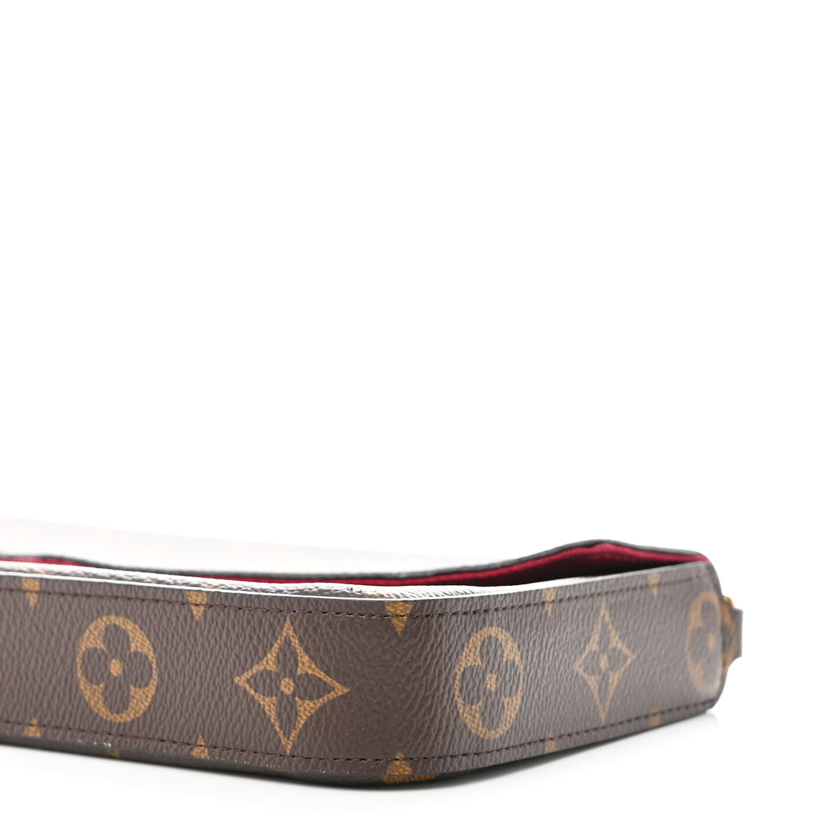 Louis Vuitton Monogram Pochette Felicie Chain Wallet Fuchsia 10 of 11