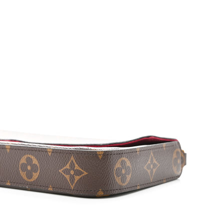 Louis Vuitton Monogram Pochette Felicie Chain Wallet Fuchsia 10 of 11