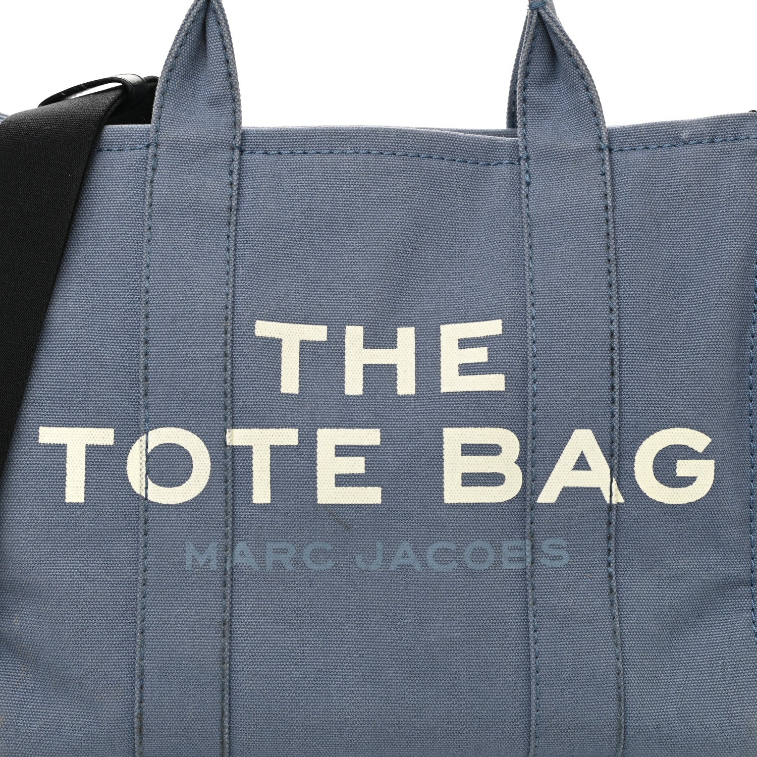 Marc Jacobs Cotton Canvas Medium The Traveler Tote Bag Blue Shadow 7 of 10