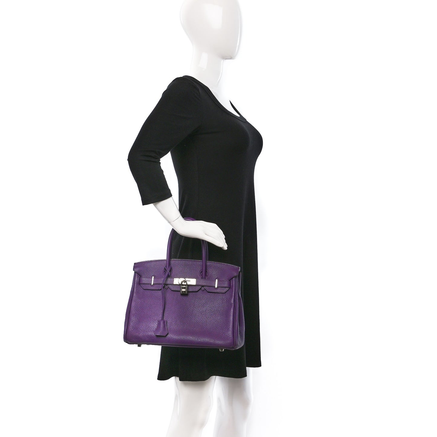 Taurillon Clemence Birkin 30 Ultraviolet
