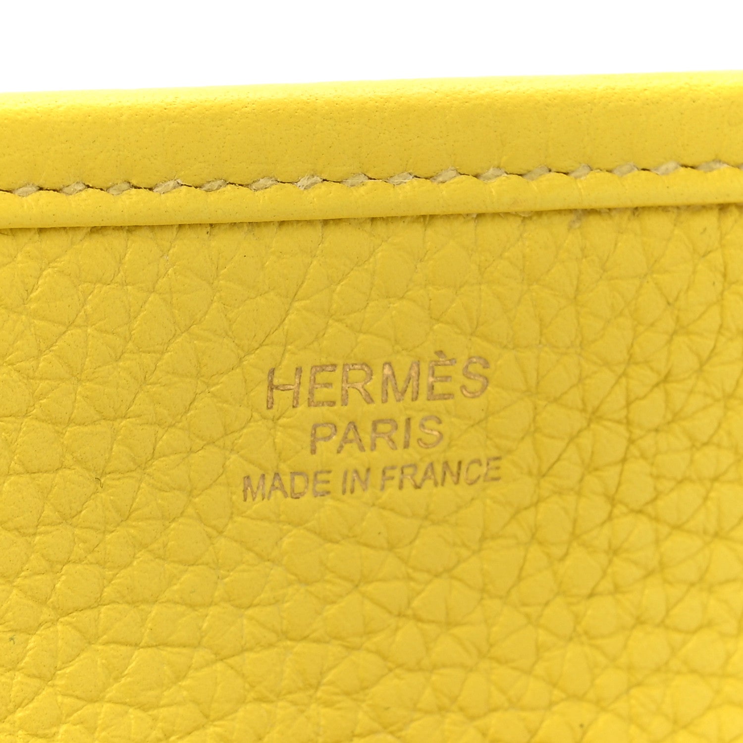 Hermes Taurillon Clemence Evelyne III PM Lime 6 of 12