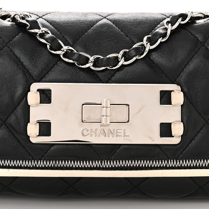 Chanel Lambskin East West Mademoiselle Flap Black 8 of 12