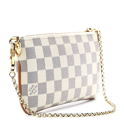 Louis Vuitton Damier Azur Pochette Milla MM 3 of 11